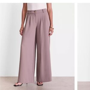 LOFT Brown Malt  Wide Leg Dress Pants in Excellent Condition